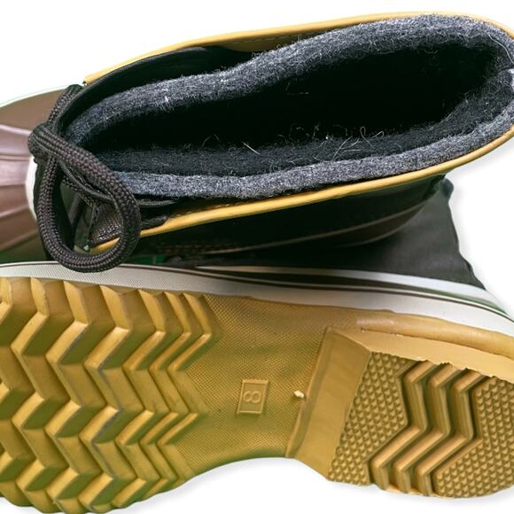 Brand New Men's Duck Rubber/Waxed Canvas Boots from Target - Size 8 - Picture 4 of 6